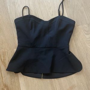 Beautiful BCBG corset top with back opening.